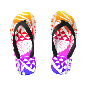 Tongs Enfants Southwest Native Sunrise in Rainbow