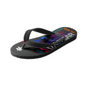 Tongs Enfants Style Graffiti répétitif Année Ox 2021 Toddler FF (Incliné)