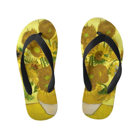 Tongs Enfants Sunflower de Van Gogh (Semelle)