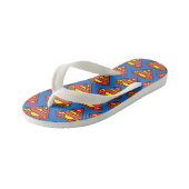 Tongs Enfants Superman S-Shield | Logo classique (Incliné)