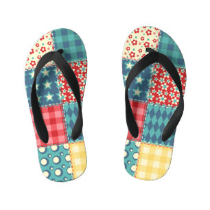 Tongs Enfants Surface composée vintage : motif arrière - plan pa