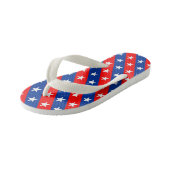 Tongs Enfants symbole motif du drapeau américain (Incliné)