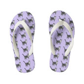 Tongs Enfants Tabby Chat Plage Violet Flip Flops Thongs (Semelle)