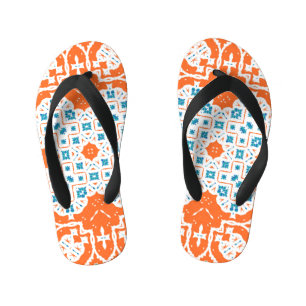 Tongs Enfants Talavera Mexicaine : Céramique Antique sans Seamle