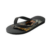 Tongs Enfants Tête d'attaque du léopard (Incliné)