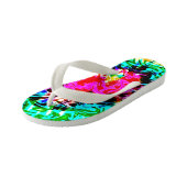 Tongs Enfants Tie Dye, Température De Feu (Incliné)