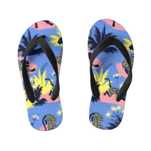 Tongs Enfants Tigre géométrique, léopard : motif pour enfants.