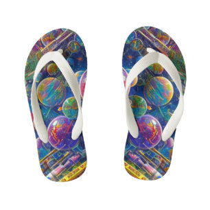 Tongs Enfants Tournes de bambou Space Race