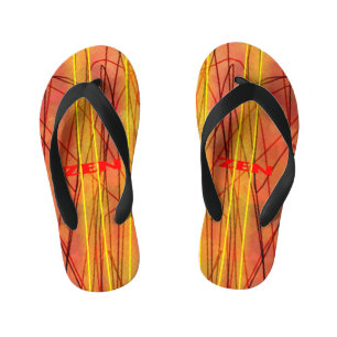 Tongs Enfants Tournes en fil rouge Zen