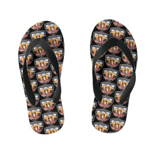 Tongs Enfants Tournes métalliques métaphoriques - multiimages