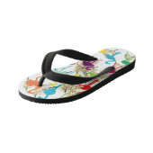Tongs Enfants Tournesol Flamant rose (Incliné)