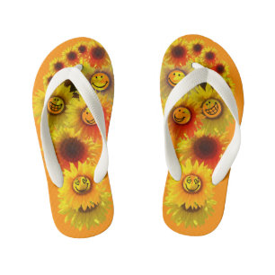 Tongs Enfants Tournesol Unisex foncé pour enfants