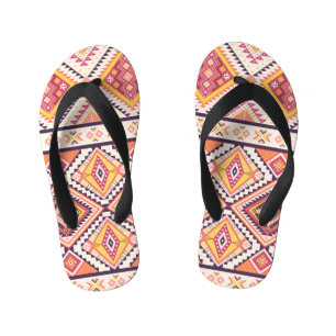 Tongs Enfants Tribal Aztec rayé Arrière - plan sans couture