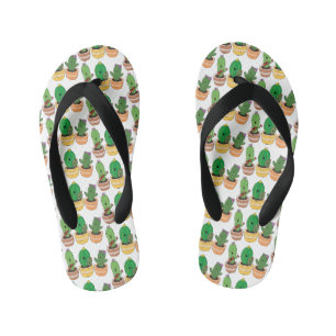 Tongs Enfants Trio de cactus mignons chantant illustration de de