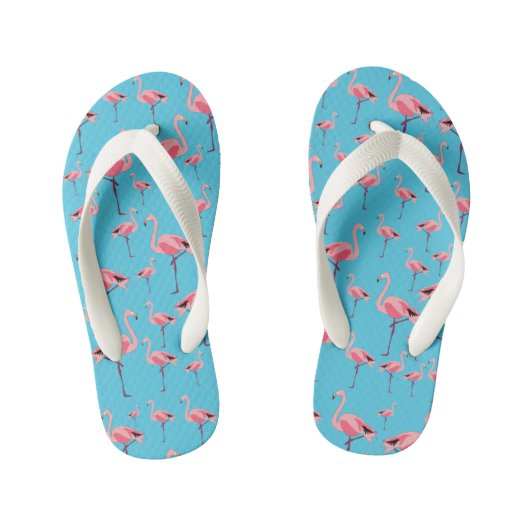 Tongs Enfants Tropical Summer Pink Flamingo Pattern (Semelle)