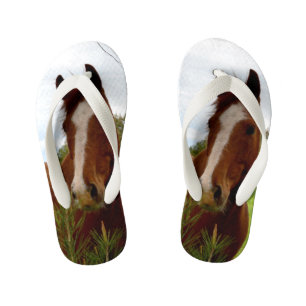 Tongs Enfants "Une ruche de la nature : un cheval de châtaignier