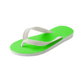 Tongs Enfants Vert Néon (Incliné)
