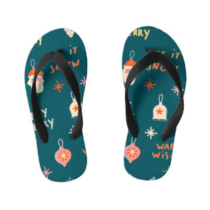 Tongs Enfants Vintage Noël 2020 : Motif ornemental
