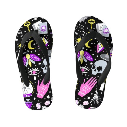 Tongs Enfants Vintage tartan brun-orange. (Semelle)