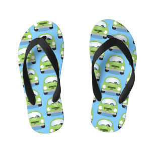 Tongs Enfants Voitures mignonnes kawaii illustration de dessin a