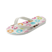 Tongs Enfants Yummy colorée saupoudrent les beignets motif (Incliné)