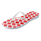 Tongs Érable rouge canadien Feuille canadienne (Incliné)