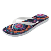 Tongs Espace coloré Mandala (Incliné)