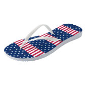 Tongs États-Unis d'Amérique Slim Adult Flip Flops (Incliné)