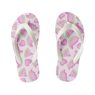 Tongs Été Enfants Motif Pastèque Rose