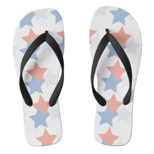 Tongs Été Mignon Corail Patriotique 4 Juillet