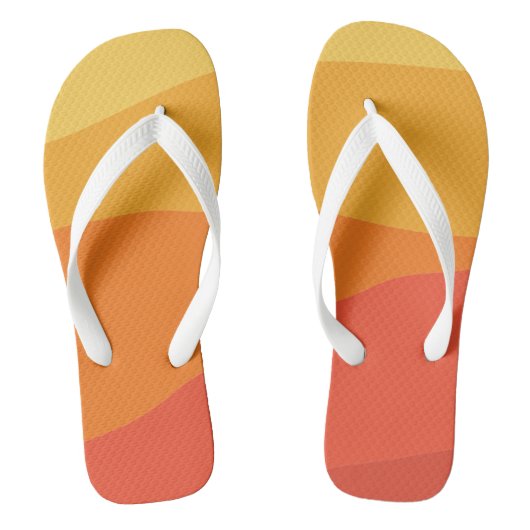 Tongs Été minimal simple jaune orange rouge (Semelle)