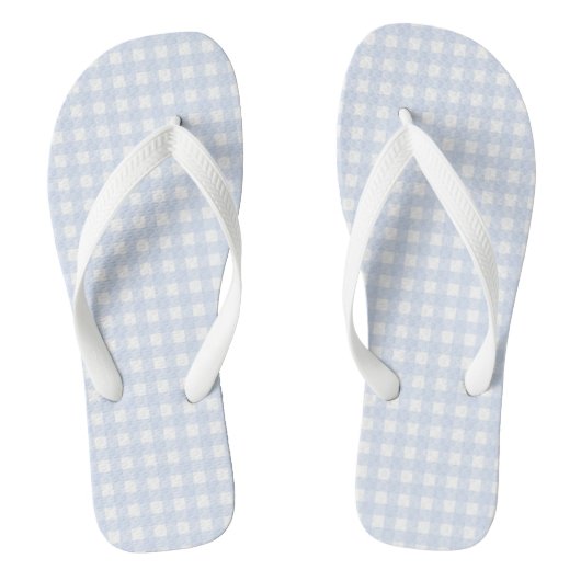 Tongs F & L Blue Gingham (Semelle)