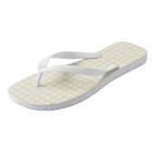 Tongs F & L En vichy jaune (Incliné)