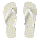 Tongs F & L En vichy jaune (Semelle)