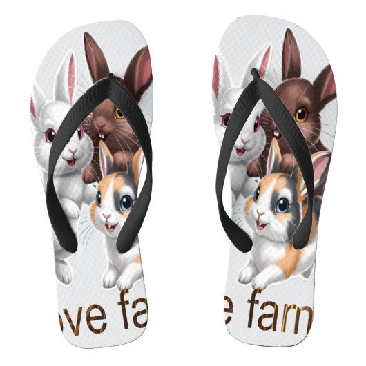 Tongs Famille lapin (Semelle)