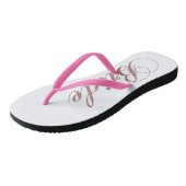 Tongs Faux Pink Sparkles Bride (Incliné)