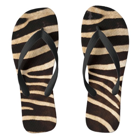 Tongs Faux Zebra Skin Flip Flops (Semelle)