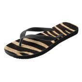 Tongs Faux Zebra Skin Flip Flops (Incliné)
