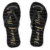 Tongs Femme d'honneur jaune or (Semelle)