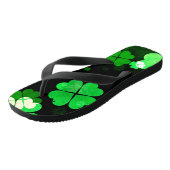 Tongs Fête de la Saint-Patrick shamrock (Incliné)