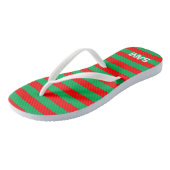 Tongs Fêtes de Noël Frappes personnalisées Flip Flops Th (Incliné)