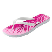 Tongs Feuille de palme - rose fuchsia (Incliné)