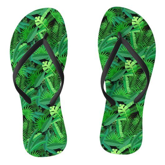 Tongs Feuille de palmiers tropicaux (Semelle)