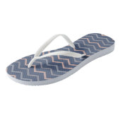 Tongs Feuilles à lèvres Pastel Chevron (Incliné)