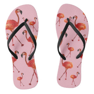 Tongs Feuilles à lèvres roses