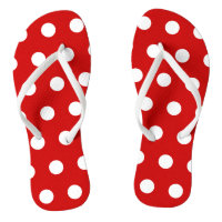 Feuilles à points polka rouges et blancs
