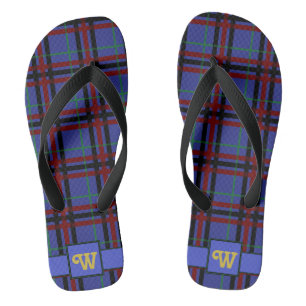 Tongs Feuilles À Tissu Plaid À Bijoux