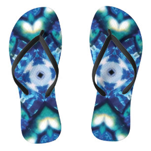 Tongs Feuilles bleues personnalisées