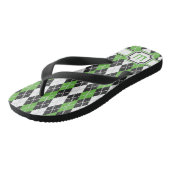 Tongs Feuilles de Jacquard rétro (Incliné)