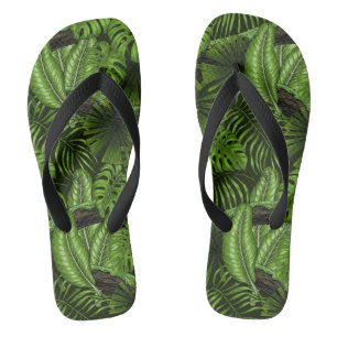 Tongs Feuilles de la jungle